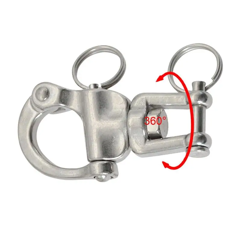 Grillo A Sgancio Rapido Accessori Per Sartiame Marino Per Barche In Acciaio Inossidabile Anello Girevole A Molla Diving Sailing Spinnaker Halyard