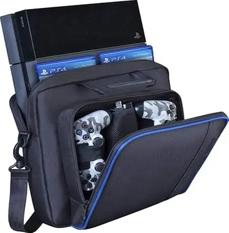 1 Pezzo Adatto per Accessori Console di Gioco P4, Organizer Monospalla e Organizer P4 SLIM, Borsa da Viaggio Portatile per Console P4 - immagine 6