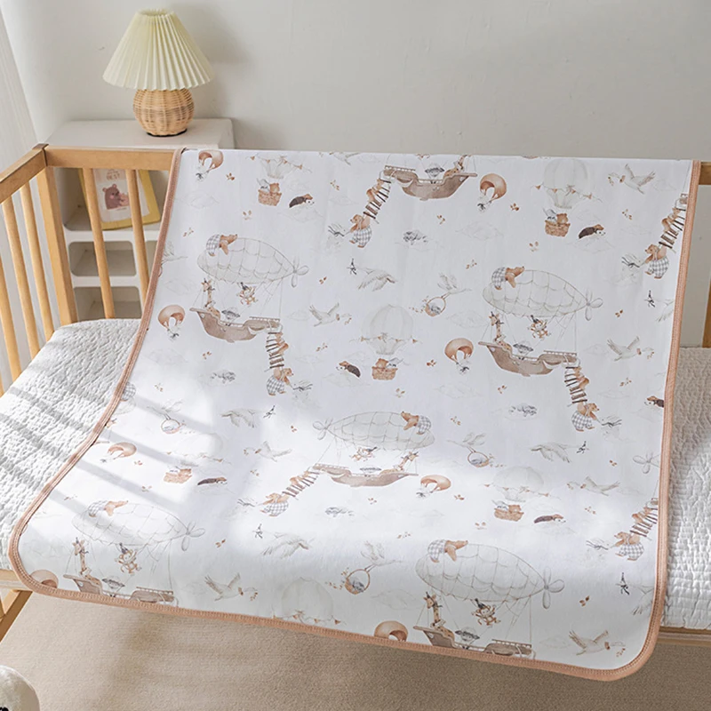 Cotton Waterproof Reusable Baby Changing Mat and Crib Sheet