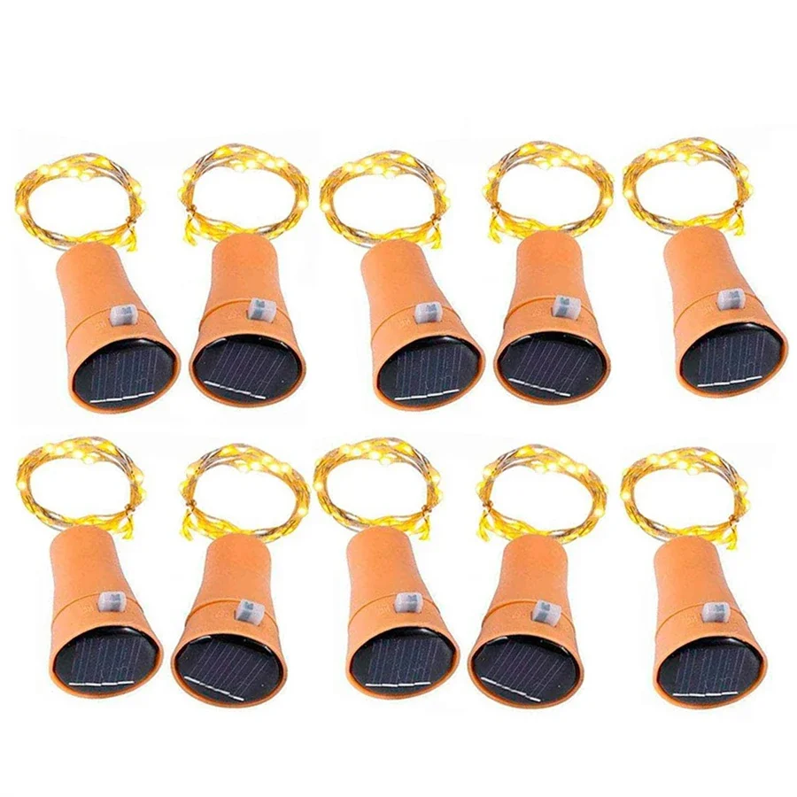 

10 шт., светодиодная гирлянда из медной проволоки