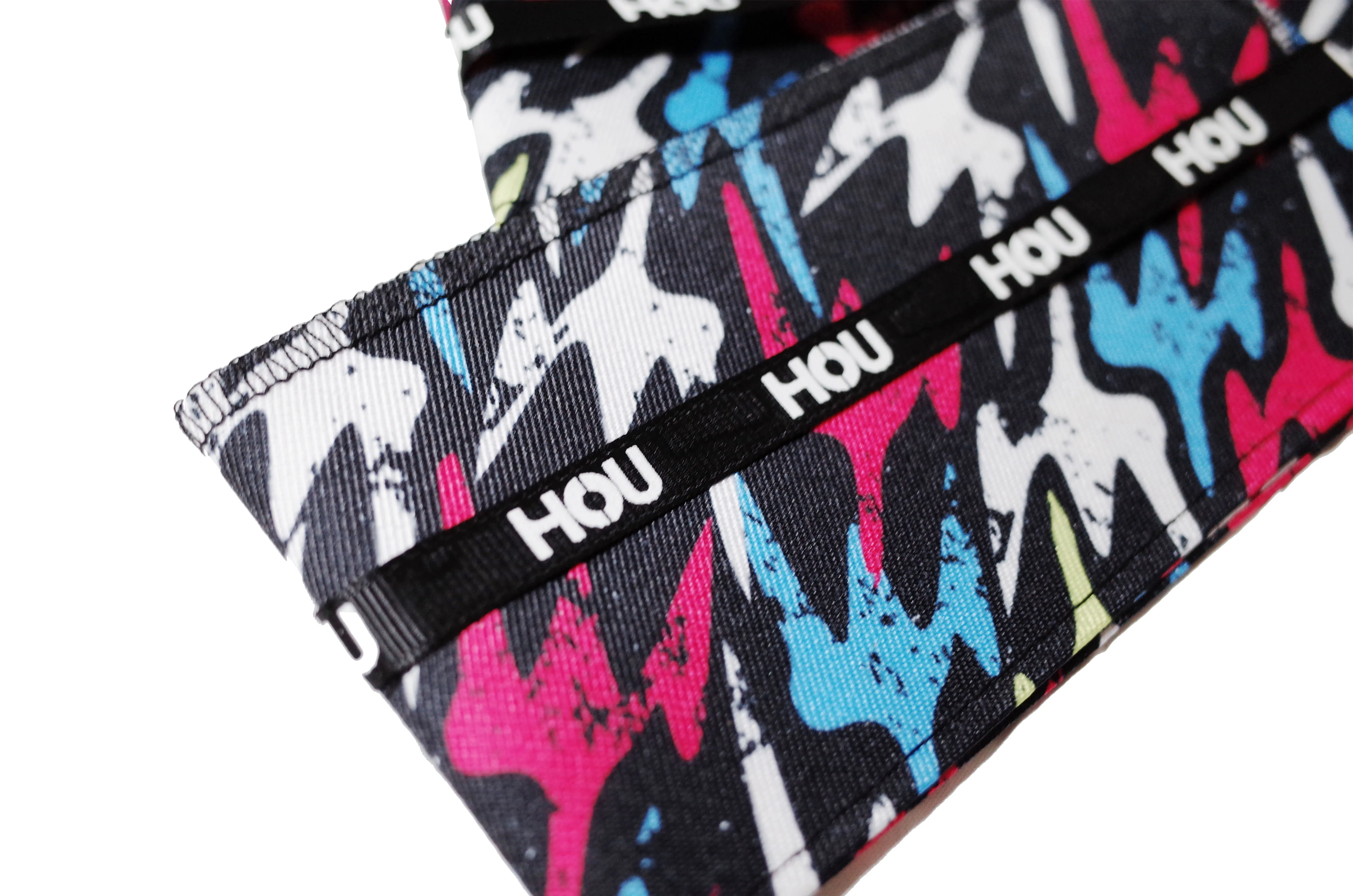 2 pcs HOU FLASH weightlifting wristband strap silicone protector Adjustable Bandages for Gym Weightlifting Protect Hand Wrap