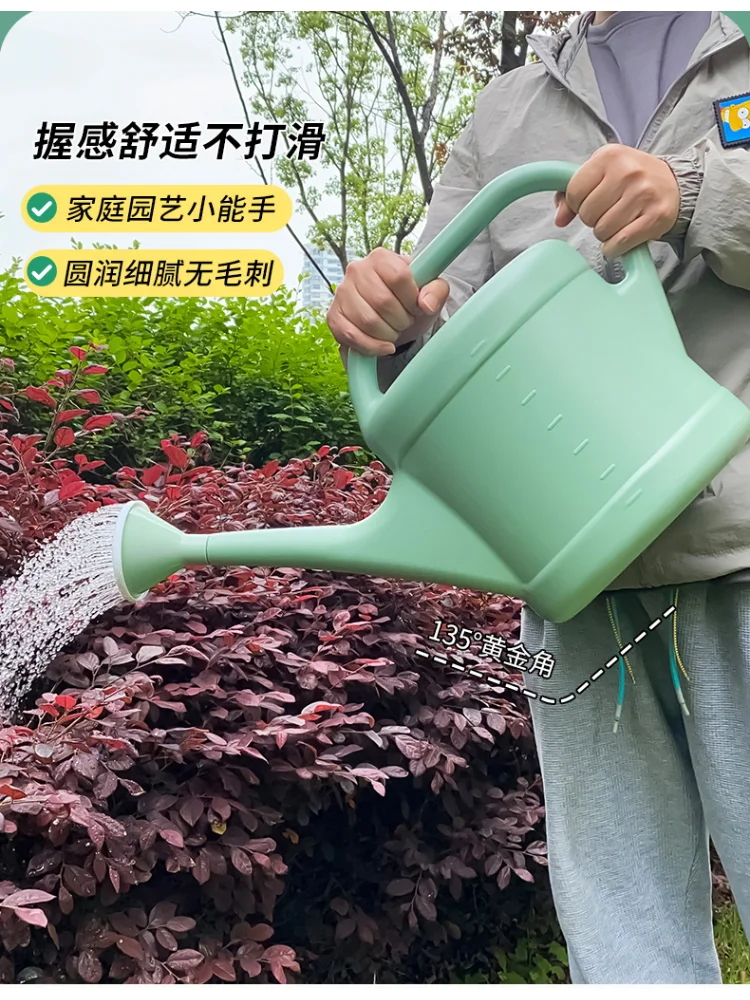 10L Watering Can Long Spout Garden Sprinkler Large Capacity Plastic Pot for Indoor Outdoor Plants Flower Irrigation - 3