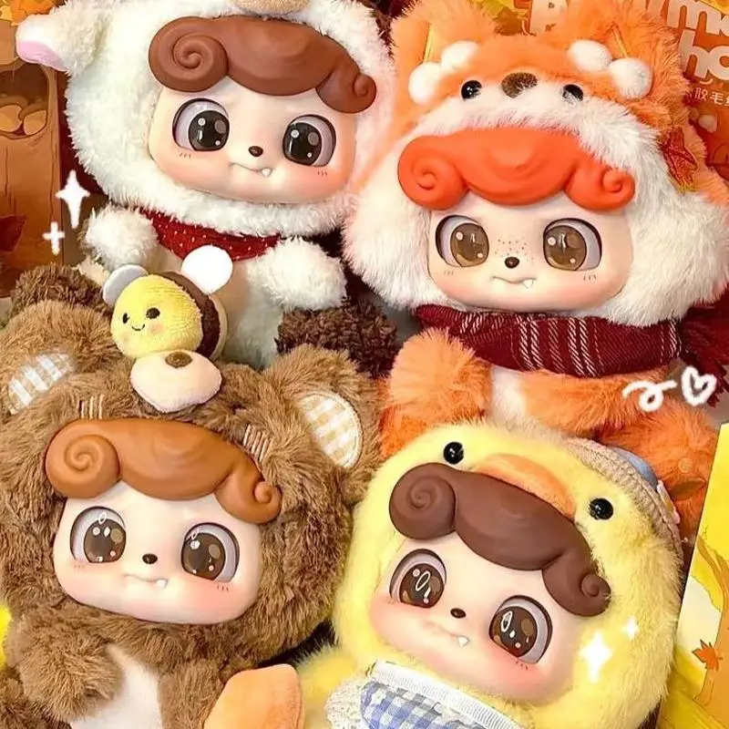 Q.kid 動物幼稚園シリーズ ぬいぐるみ3体+2点セット 内袋未開封未使用品 Q-子供向けの幼稚園シリーズのブラインドボックス,漫画の