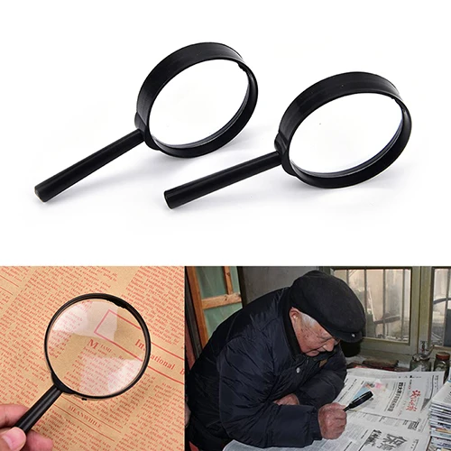 60mm 5X 휴대용 돋보기, 저시력 독서용, 휴대가 간편한 개인 시력 보조기구