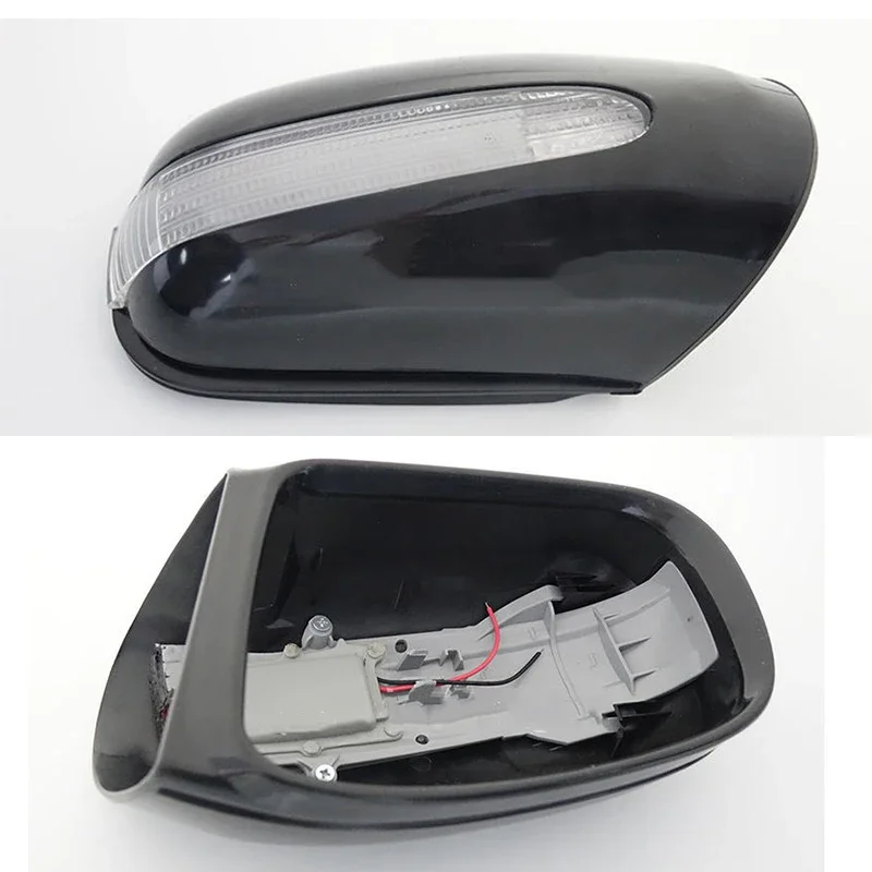 

2pcs Auto Front Mirror Housing Cover with Turn Signal Light For MERCEDES-BENZ S-CLASS W220 1998-2005 2208100164 2208100264