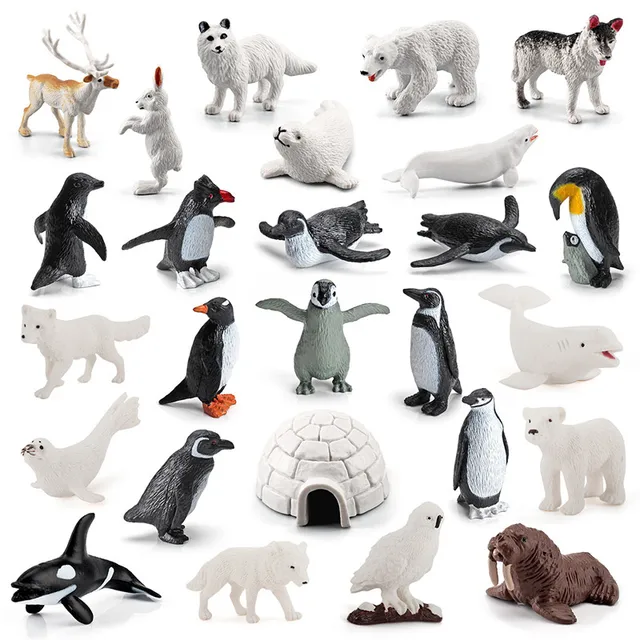 현실감 넘치는 북극 동물 모델: 아이들의 상상력을 자극하는 생생한 장난감