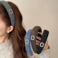 New headband For girl women winter hair band rhinestone fascinators elegant luxury designer accessories vintage Hoops popular in