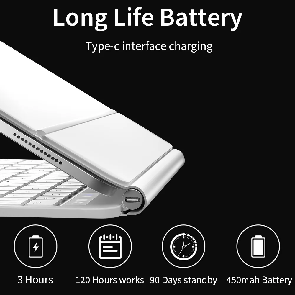 Backlight Magic Keyboard for iPad Pro 12.9 11 Bluetooth Keyboard for iPad Accessories 10th Air 4 5 Magnetic