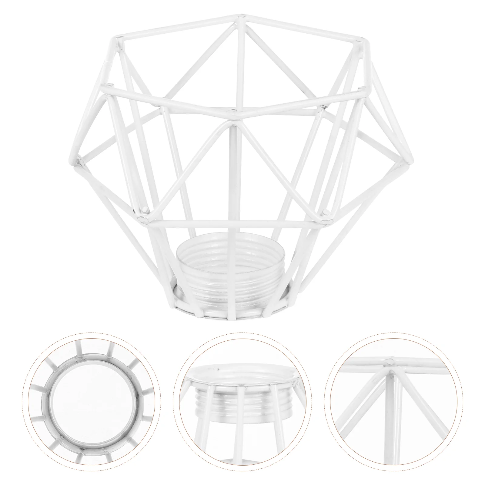

Retro Light Shade Chandelier Cover Hollow-Out Iron Diamond Shape Lamp Shade Lamp Shade Metal Retro Chandelier Accessories