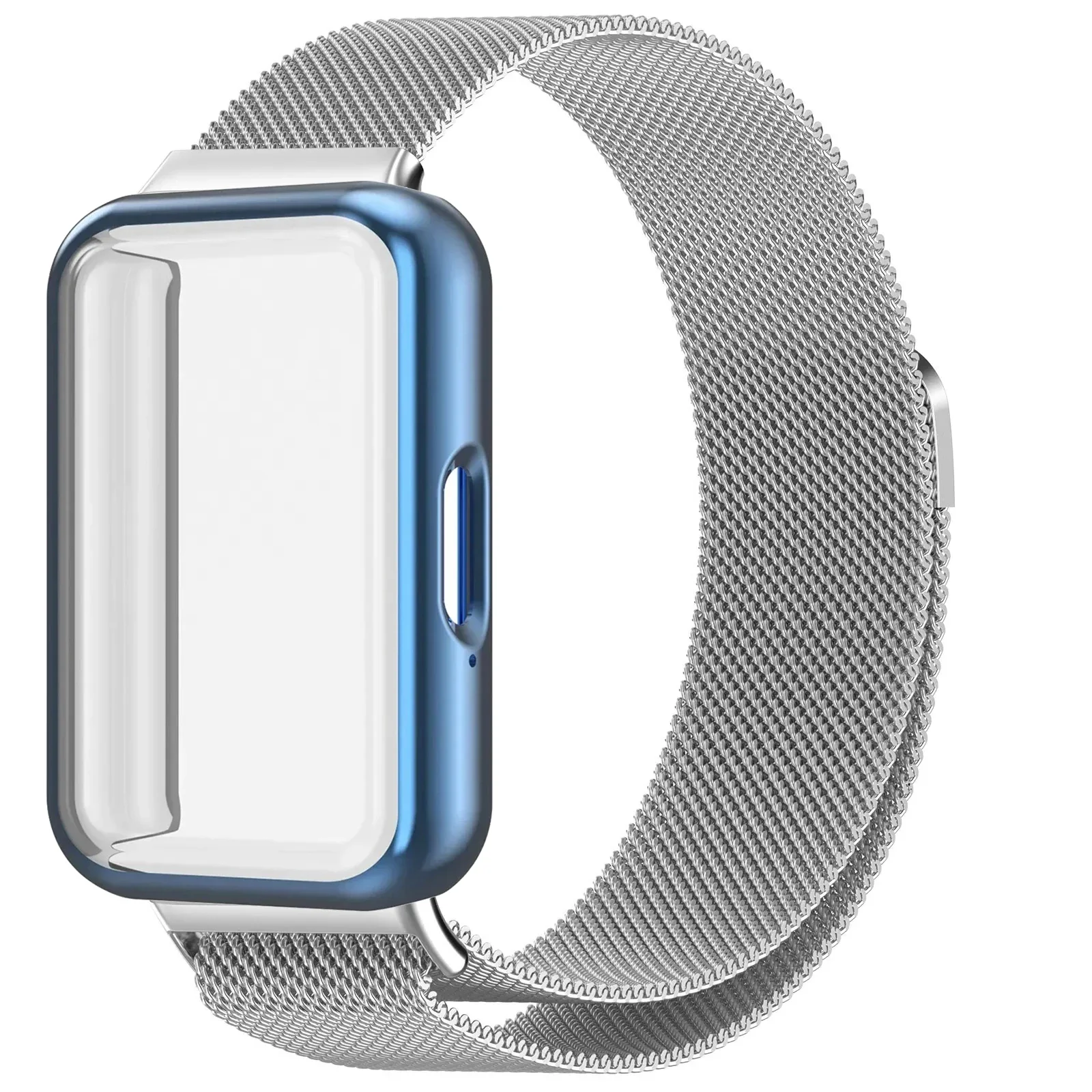 Milanese Loop Strap with Magnetic Wristband and Screen Protector Cover