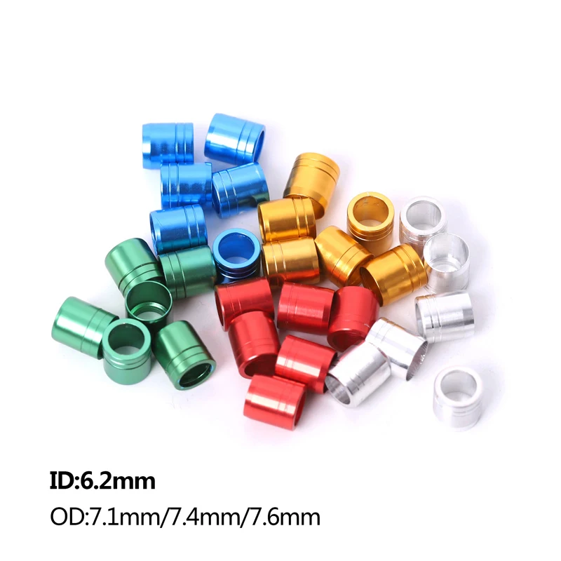 Archery Bow Explosion-proof Arrow Shaft Protecter Ring Arrow Collar 12pcs ID 4.2/6.2mm