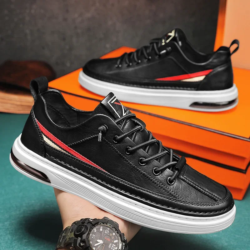 

Autumn board shoes men's new tide shoes men a foot stirrup hundred casual leather shoes Korean version of men's small white shoe