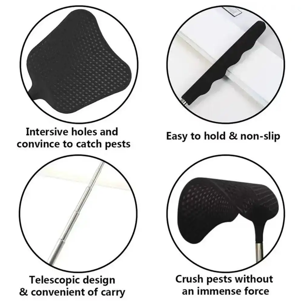 Retractable Fly Swatter Prevent Pest Mosquito Flies Garden Home Tool And Swatter Supplies Trap Household Mosquito Fly Killer