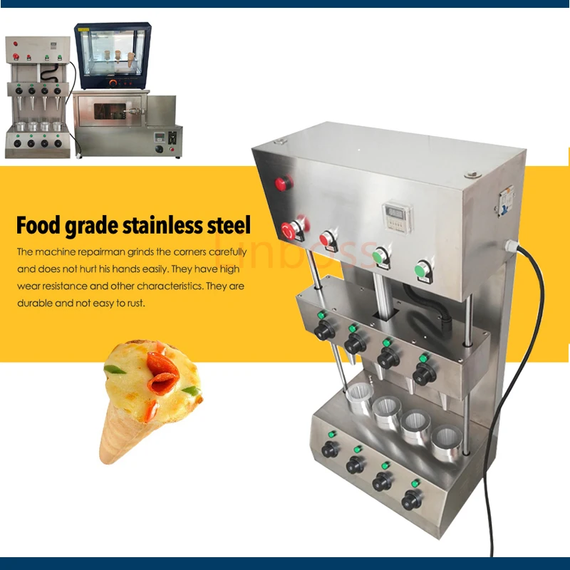 Description Picture 5 of itemStainless Steel Holding Pizza Cone Making Machine high efficiency pizza cone oven full automatic pizza cone making machine