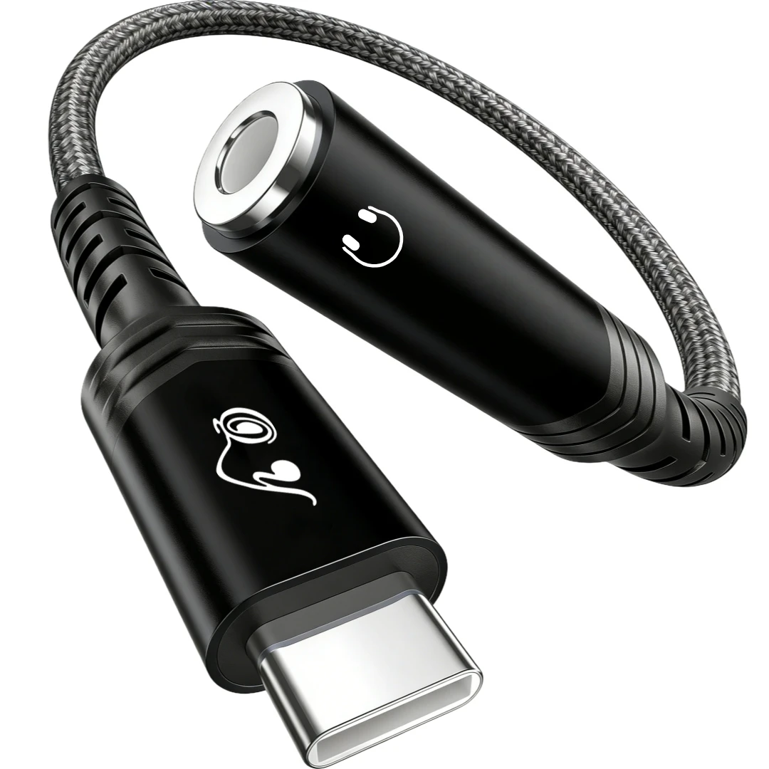 Premium USB-C to 3.5mm Headphone Adapter - Hi-Fi Audio Quality