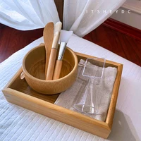 5/7/11PCS Japanese-style SPA Wooden Bamboo Skin Care Tool Set For Facial Mask Tools DIY Homemade Face Care Facial Mask Tool 2