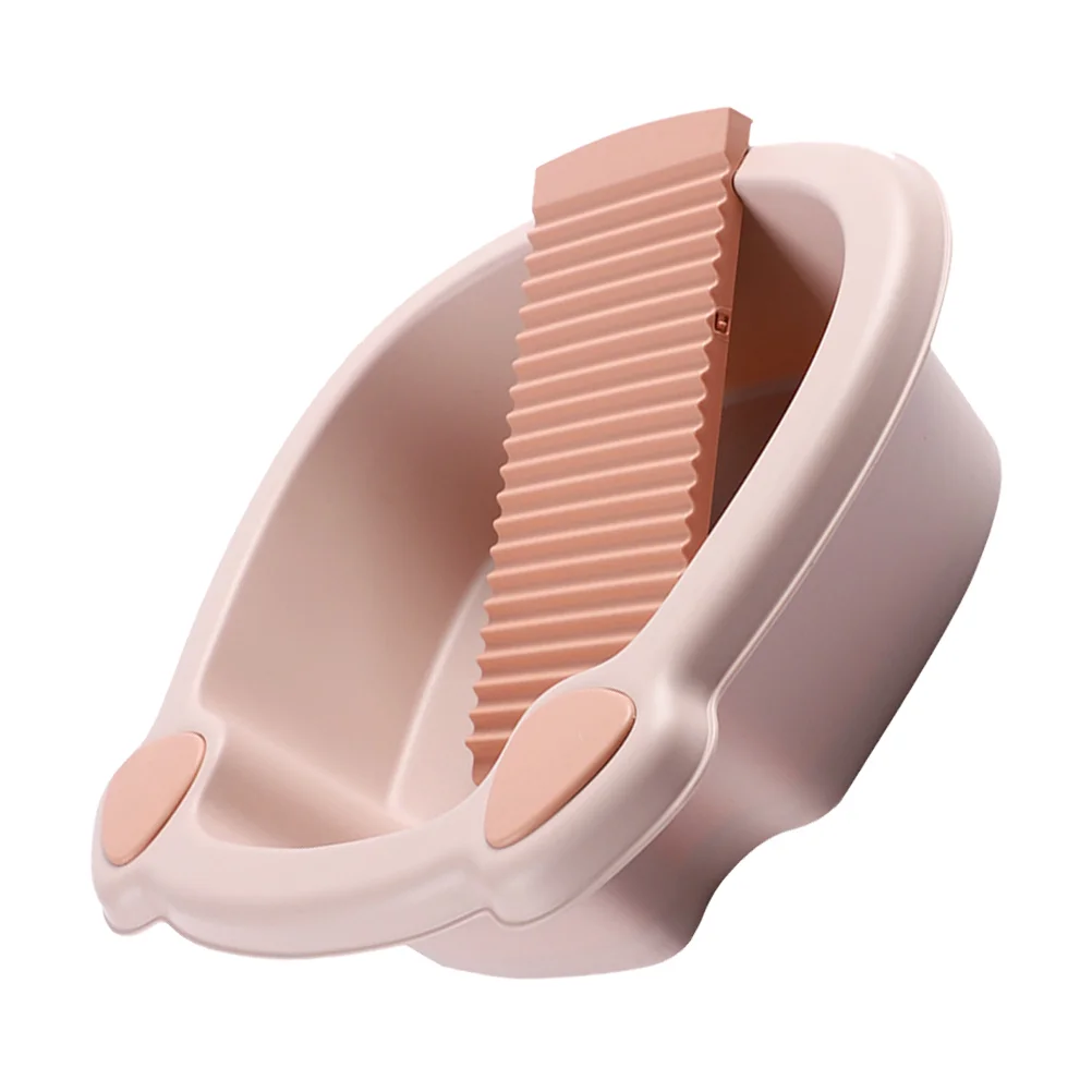 

Toddmomy Laundry Basin Set for Hand Washing and Scrubbing Clothes at Home or Dormitory