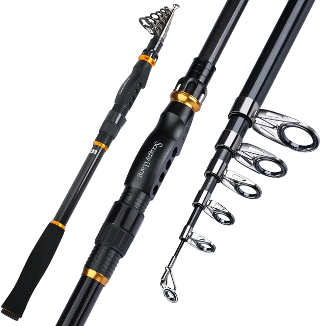 Fishing Rod Spinning Telescopic Ultralight  Sougayilang Carbon Fishing Rod  - Fishing Rods - Aliexpress