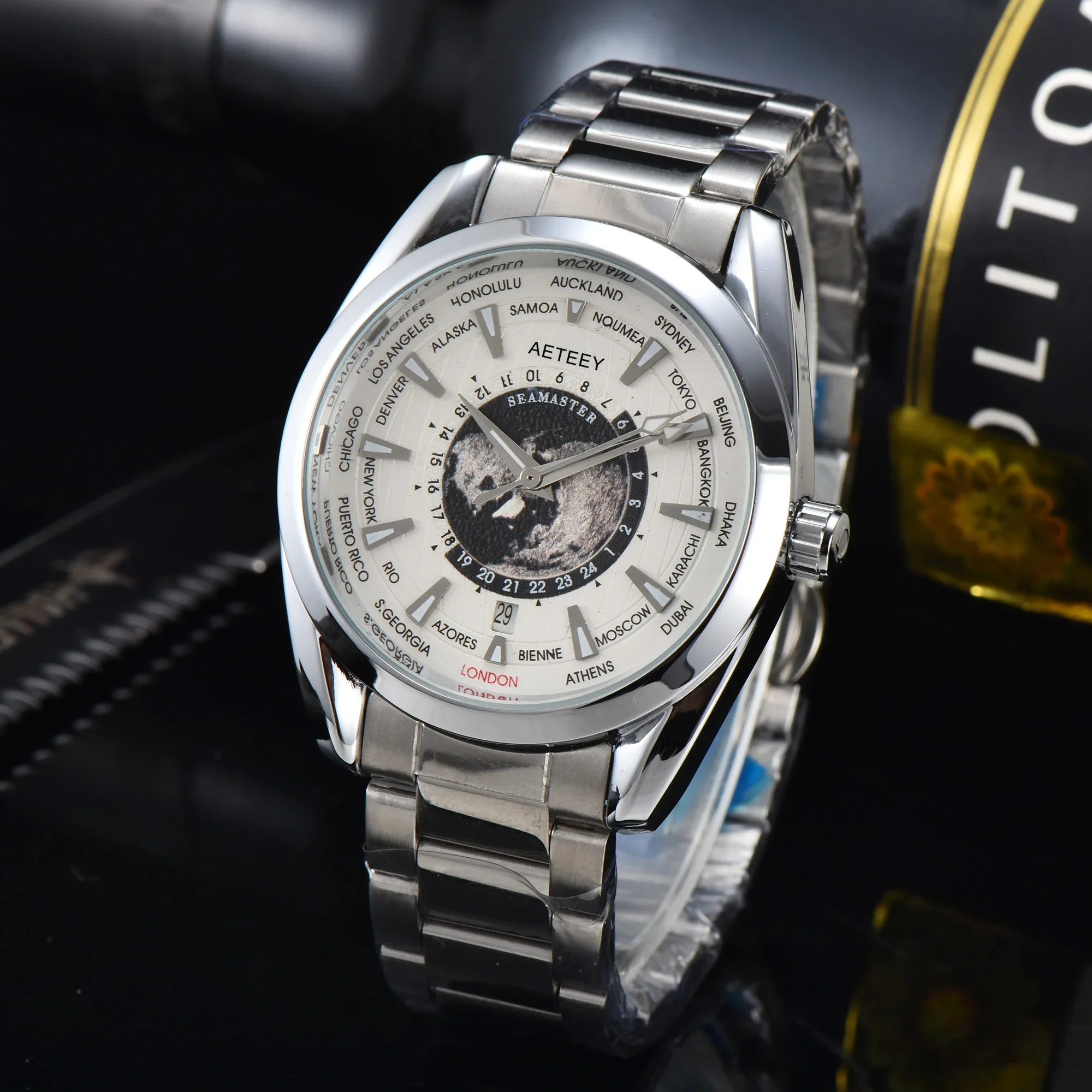 2024 Popular Blue Luxury Automatic Watches For Men Mechanical Movement Custome Wristwatch Daily Waterproof Top AAA+ Male Clocks