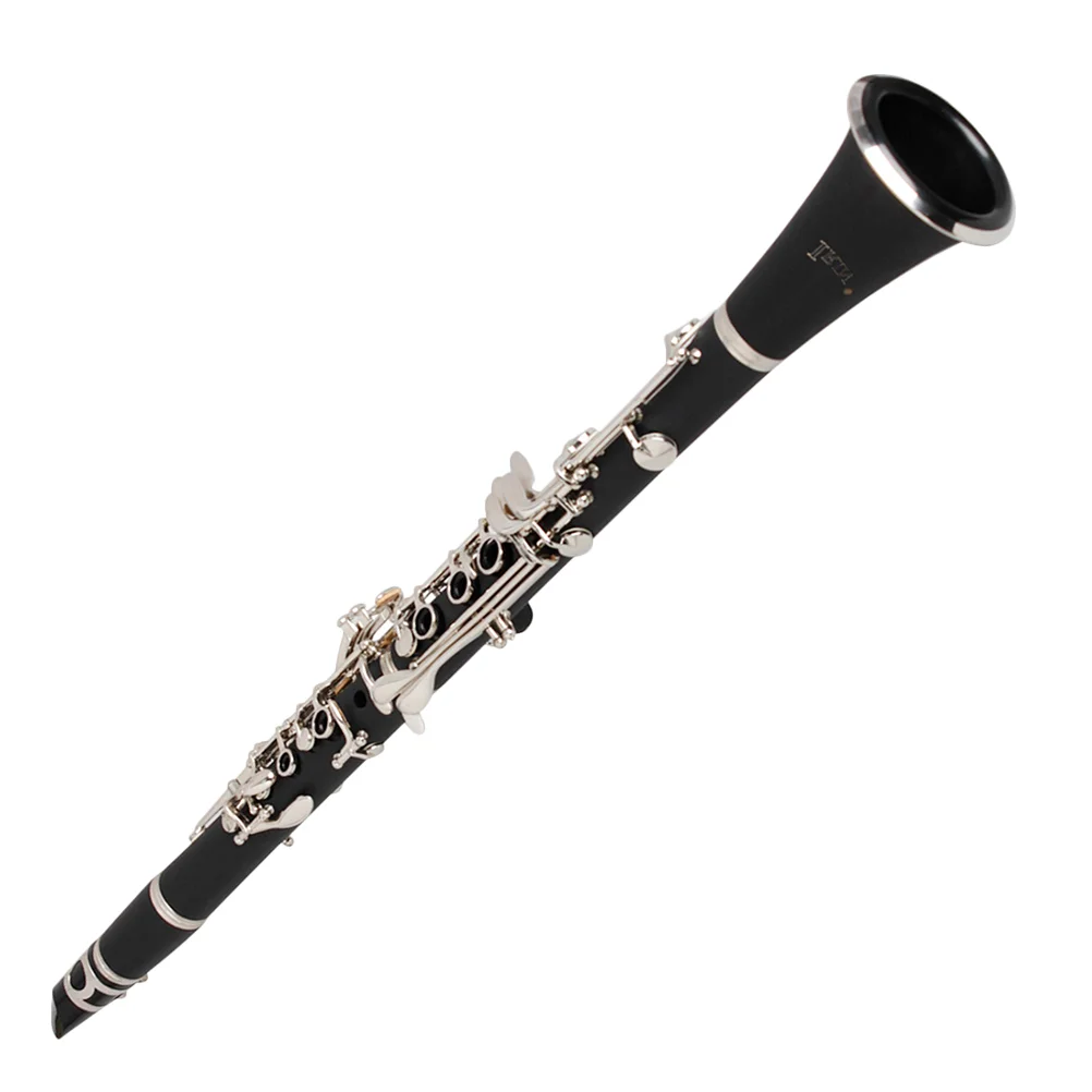 

Bakelite Clarinet Flat Clarinet with Storage Case for Beginners ( Black )