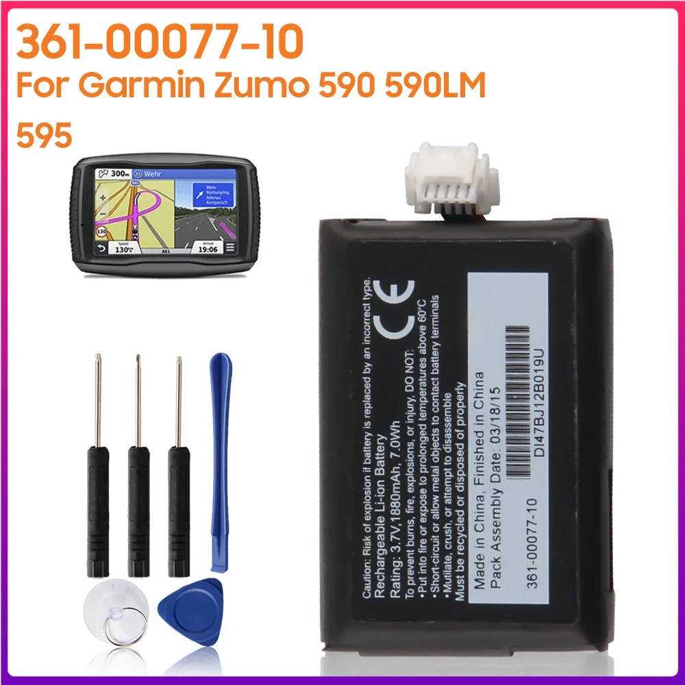 Batteria Originale 361-00077-10 Per Garmin Zumo 590 590Lm 616-00077-00 595 010-12110-003 361-00077-10 616-00077-10