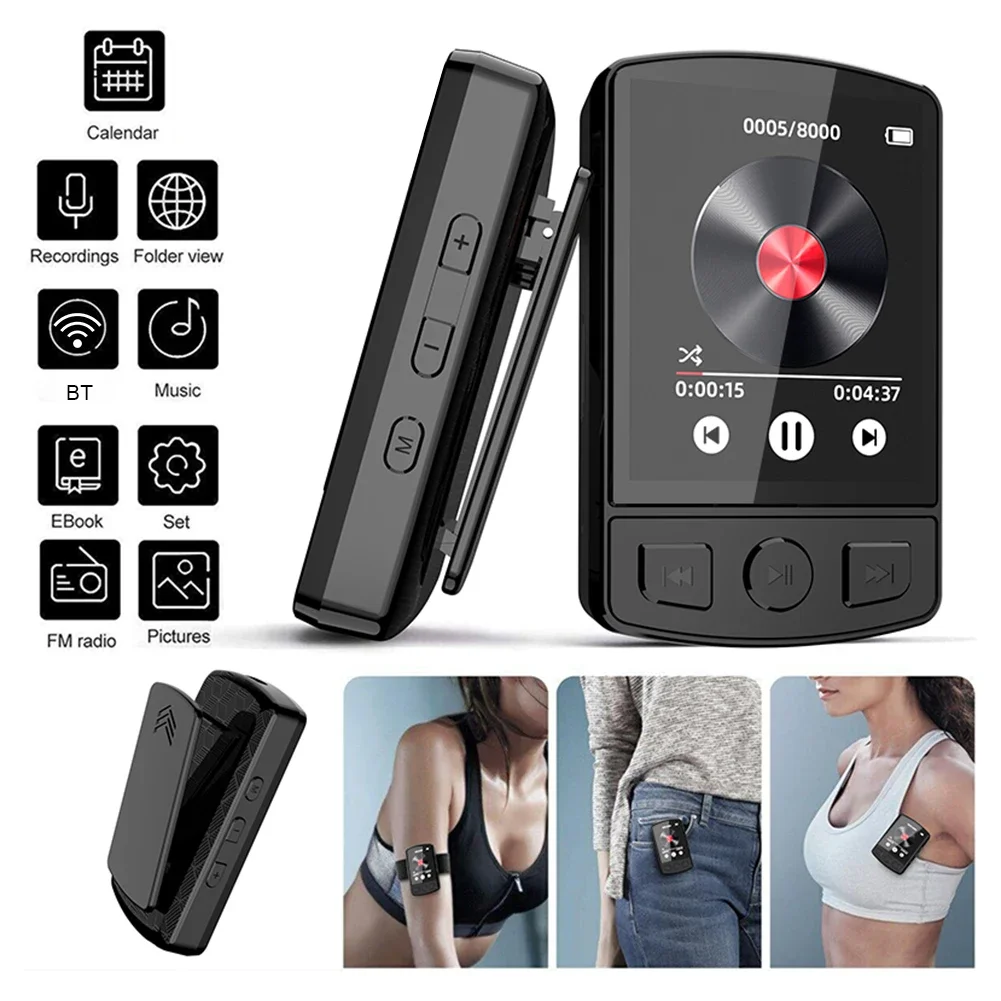 MP3 ÷̾ ޴  Ŭ ũ,  ,  ȣȯ 5.2  MP3 ÷̾, FM  å , 1.8 ġ ȭ