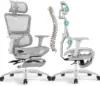 High Back Home Office Desk Chair with Lumbar Support, 4D Adjustable Armrest & Seat Depth 1
