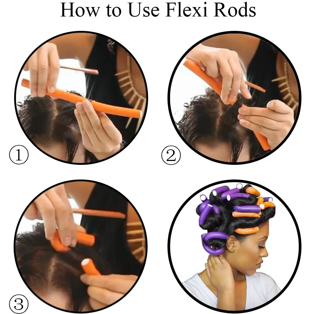 Flexible Hair Curling Rod Hair Curler Makers Soft Foam Bendy Twist Curls Flexi Rollers Styling Tools Roller No Heat 10pcs hair styling tool hair curling tools