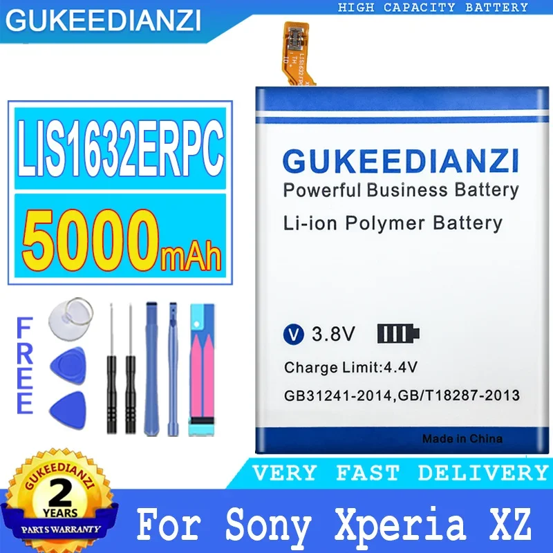 

Rechargeable 5000mAh Mobile Phone Battery For Sony Xperia XZ Dual Sim F8332 XZs F8331 Replacement Smartphon Batteries