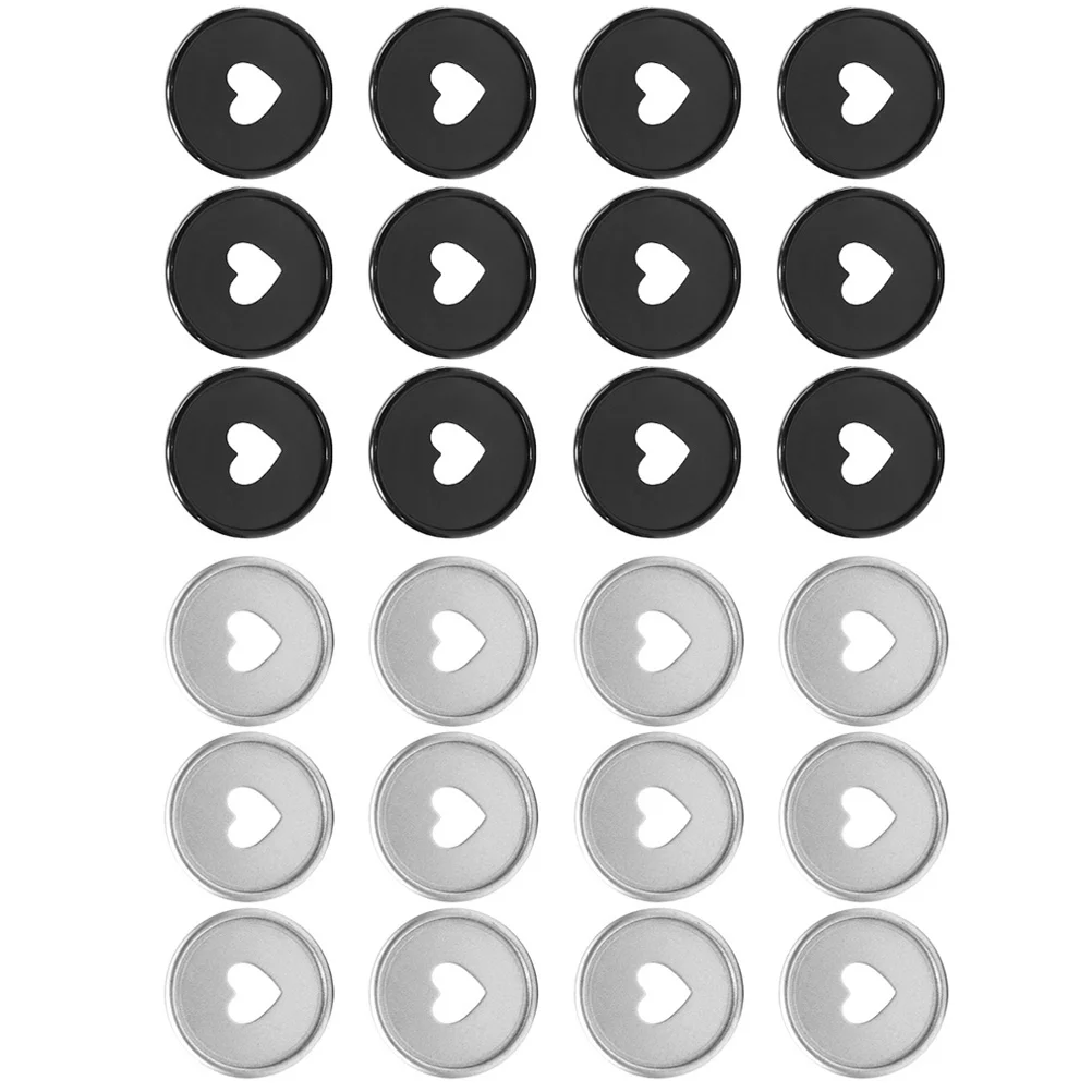 

Tofficu Plastic Loose Leaf Binder Discs Discbound Expansion Discs Heart Confetti Binder Rings Mushroom Hole Mini Book