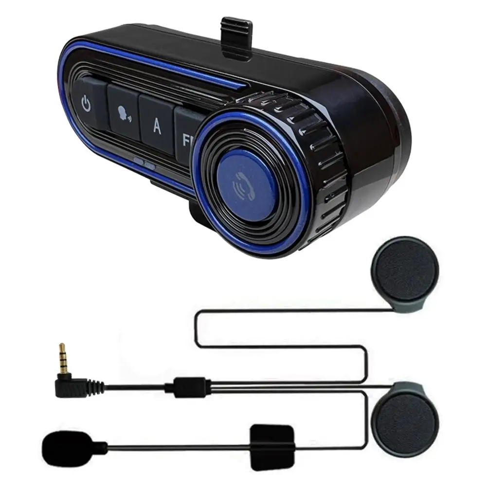 

Motorcycle Bluetooth-compatible 5.3 Headset Helmet Intercom Hands-free Call Music Earphone Communicator Speaker