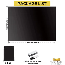 Total Blackout Privacy Window Film - Ultra Dark Window Covering for Complete Light Blockage (With Full Tool set)