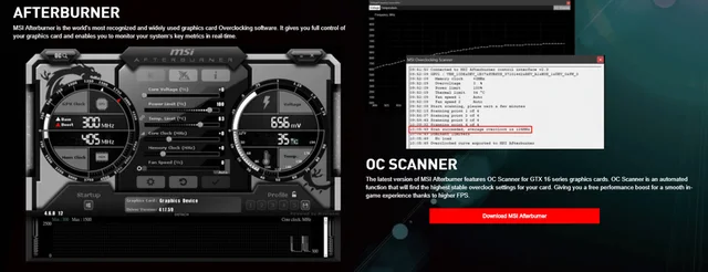 Gaming Msi Afterburner Gtx 1650 Gtx 1650 Max Q Overclock Msi