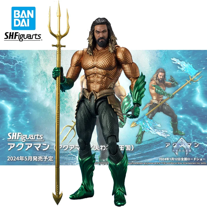 

Оригинальная фигурка Bandai S.H. Фигаarts Aquaman из ПВХ, 16 см, Коллекционная модель куклы, статуэтка, орнамент, подарок