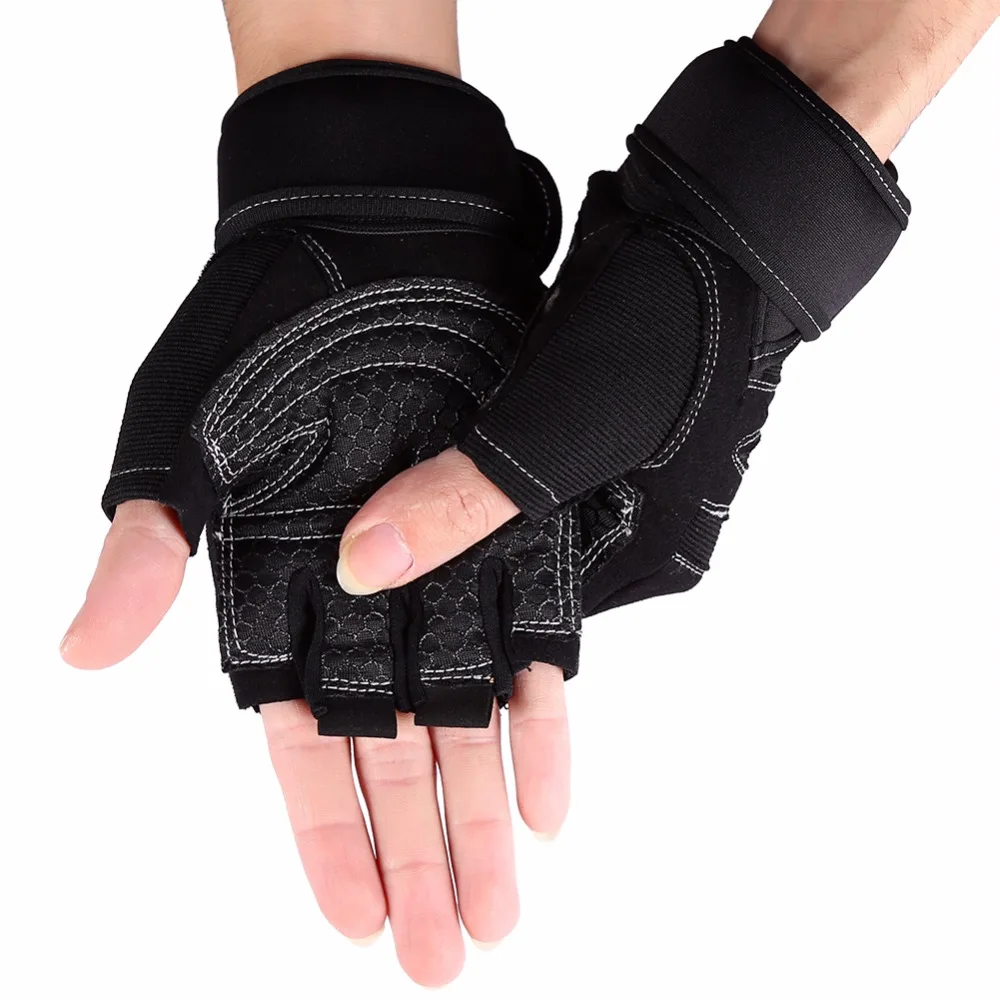 DAM NEW GYM WEIGHT LIFTING GLOVES BODY BUILDING GYM EXERCISE REAL LEATHER S-M-L 