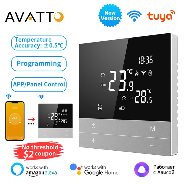 Tuya Smart Thermostat Electric Floor Heating Wifi Termostato Digital Warm  Underfloor Temperature Controller Alexa Google Home - Smart Temperature  Control System - AliExpress