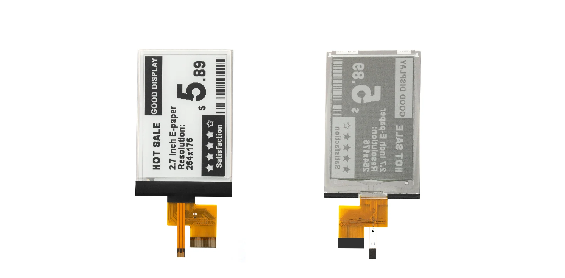 E-paper Display com Frontlight Gdey027t91-fl02 27 Pol - Imagem 4