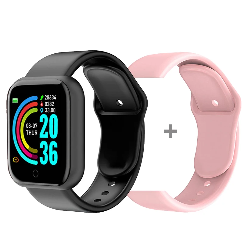 D20 Smart Watch Men Sport Fitness Tracker Blood Pressure  Heart Rate  Monitor Y68 Women Bracelet For Android IOS Xiaomi Kids 
