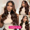 Body Wave HD Lace Front Wigs Human Hair 200 Density FB 30 13x6 HD Transparent Lace Frontal Brazilian Wigs for Women 52 Inch 4