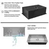 32" Stainless Steel Workstation Single Bowl Undermount Kitchen Sink Kit Cutting Board Colander Drying Rack Grid Drain Assembly 4