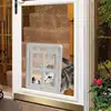 Pet Screen Door Magnetic Closure Wall Dog Door Easy Setup Pet Door Pet Supplies Pet Safe Doggie Door For Dog Cat Kitten For 2