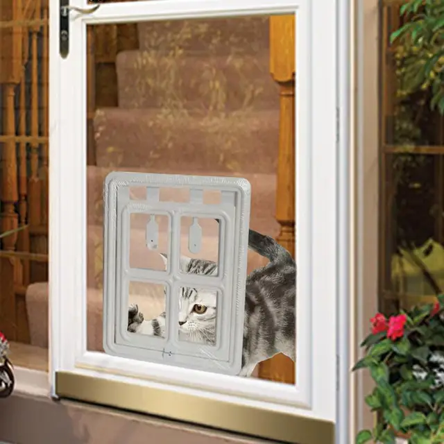 Pet Screen Door Magnetic Closure Wall Dog Door Easy Setup Pet Door Pet Supplies Pet Safe Doggie Door For Dog Cat Kitten For 2