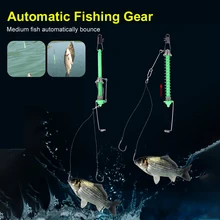 

Automatic Fishing Hook Stainless Steel Durable Spring Ejection Hook Bait Catch Device Fishing Tackle Accessories