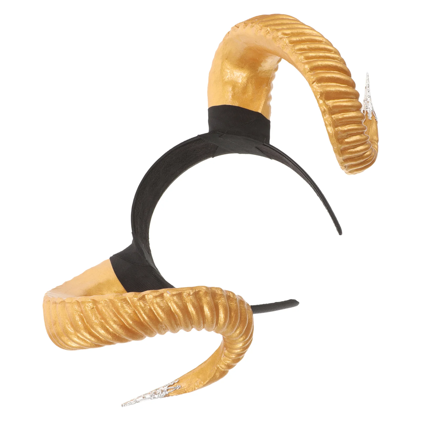 Black Single Horn Headband Horns Headband For Hair Accessories Party Headbands Headdress Cosplay Costume Headwear