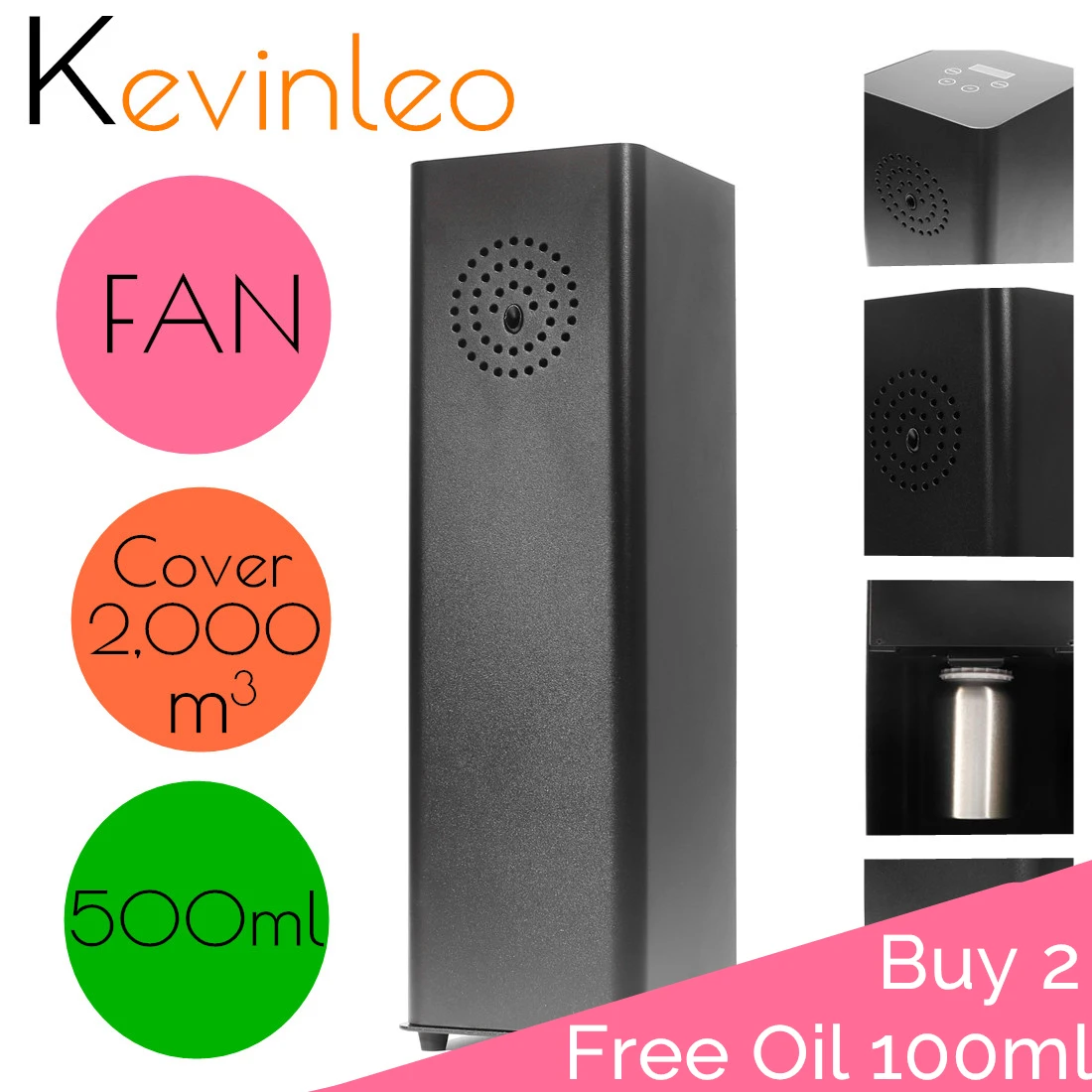 Office Scent Machine Fragrance Unit Waterless 2,000m3 Coveragea Area