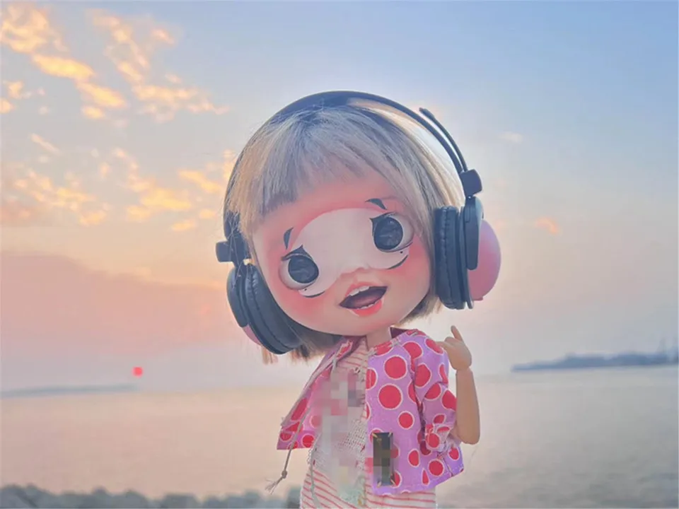 ブライスドールヘッドフォン付き ブライスドールヘッドフォン付き ブライス用ヘッドホンの通販 by jun's