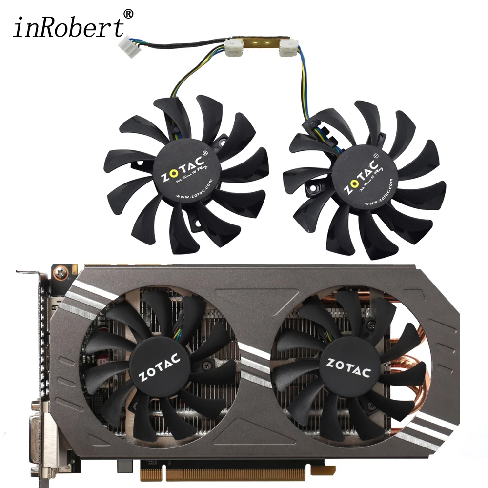 75Mm Apistek Ga81S2U 4Pin Ventola Di Raffreddamento Sostituire Per Zotac Geforce Gtx 970 4Gb 4Pin Scheda Grafica Cooing Fan Dc 12V 0.38A All'Ingrosso