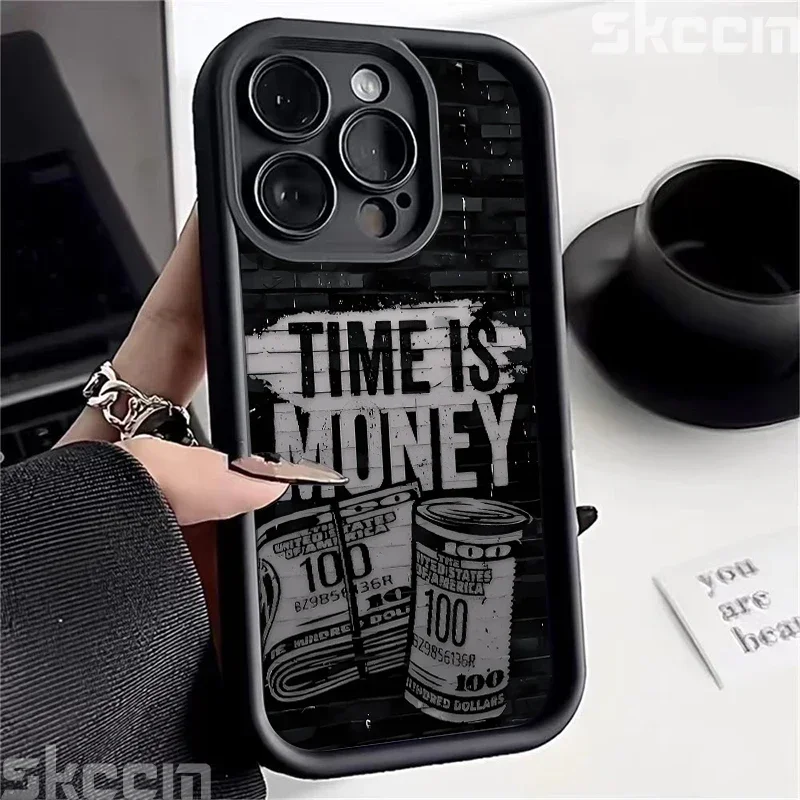 Graffiti Money Pattern Soft Silicone Phone Case Cover
