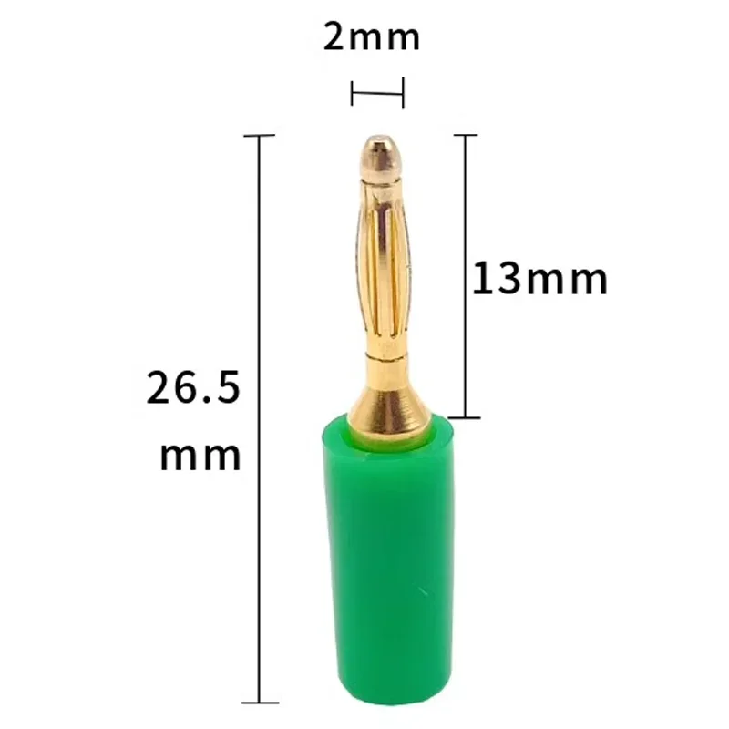 AKLOSIPY Set Di Adattatori A Spina Banana 5 Pezzi 2 Mm A 4 Mm - Alta