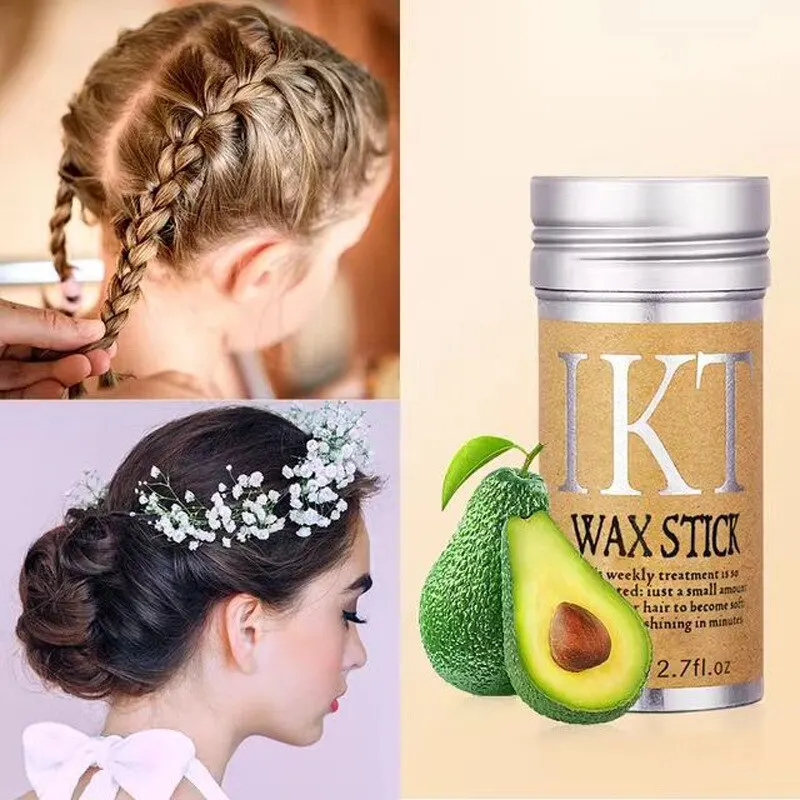 Hair wax stick For Flyaways Hair Non-greasy Hair Styling Wax For Smooth Wigs Styling Pomade Stick Flyaways Edge&Frizz